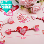 JOYIN 36 Pack Valentines Day Arrow Pencils with Card – Classroom Party Favors