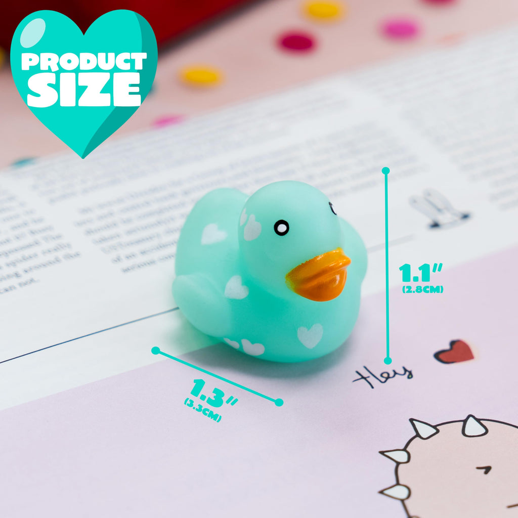 JOYIN 36 Pcs Valentine Mini Rubber Ducks with Cards – Classroom & Party Favors