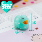 JOYIN 36 Pcs Valentine Mini Rubber Ducks with Cards – Classroom & Party Favors