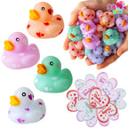JOYIN 36 Pcs Valentine Mini Rubber Ducks with Cards – Classroom & Party Favors