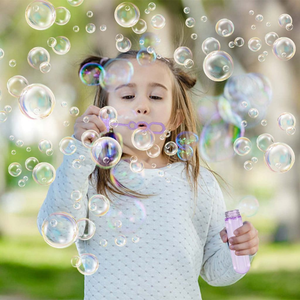 JOYYPOP 24 Pack Mini Mermaid Bubble Wands – Kids Party Favors & Bubble Toys