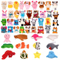 JoyRapt 48 Pack Valentines Day Small Stuffed Animals – Party Favors & Easter Basket Stuffers (2.3/2.5/3.5 inches)