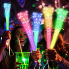 JSronms 24 Pcs Fiber Optic Wands – Glow LED Party Favors for Weddings & Events