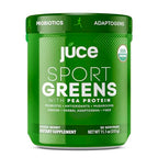 Juce SG7 Sport Greens Powder Supplement | Organic Plant Based Protein | Green Juice Powder | Probiotics | Mushrooms | Mixed Berry Flavor | 30 Servings | By Terra Kai Organics