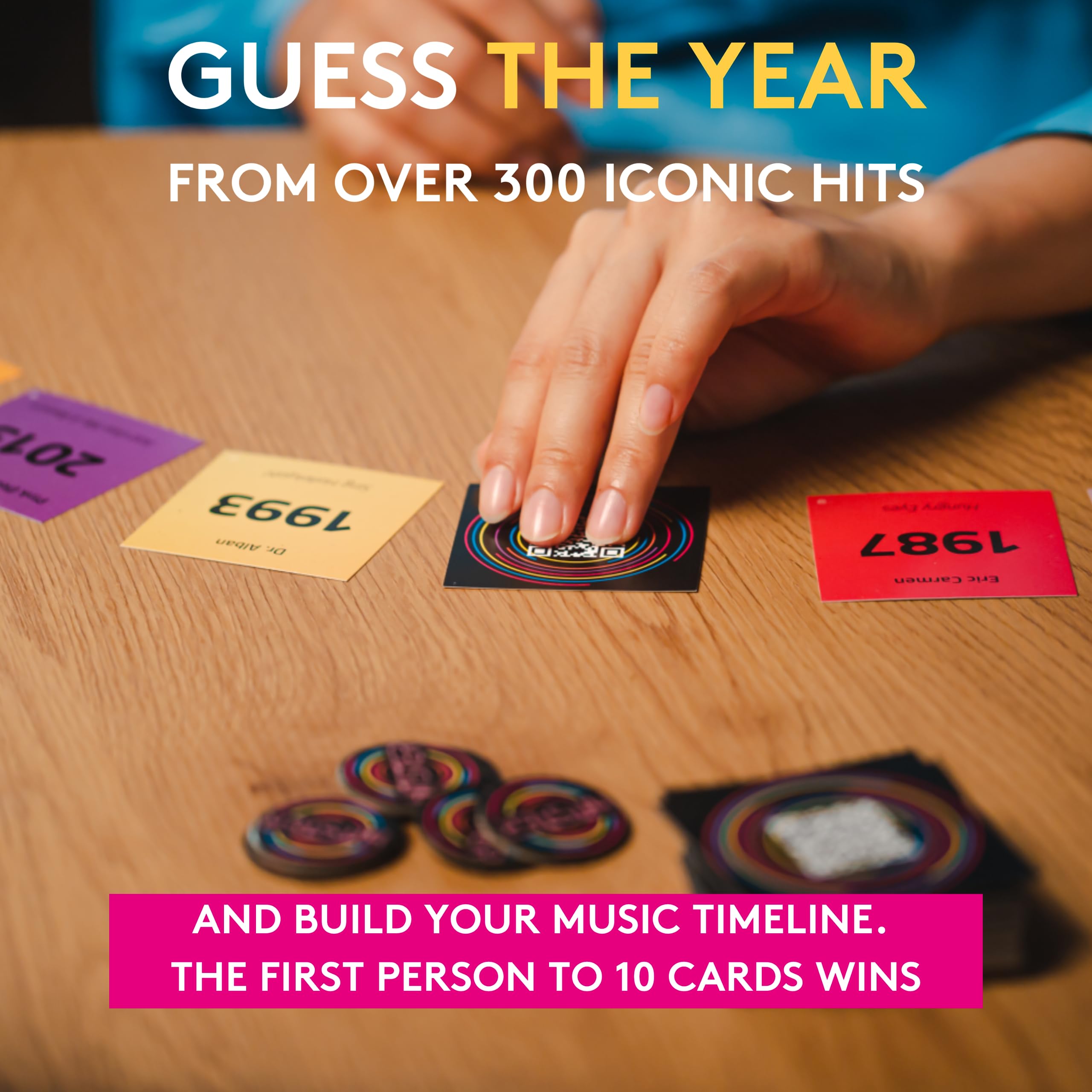 Jumbo Hitster - Music Fun Party Quiz Card Game for 2-10 Players