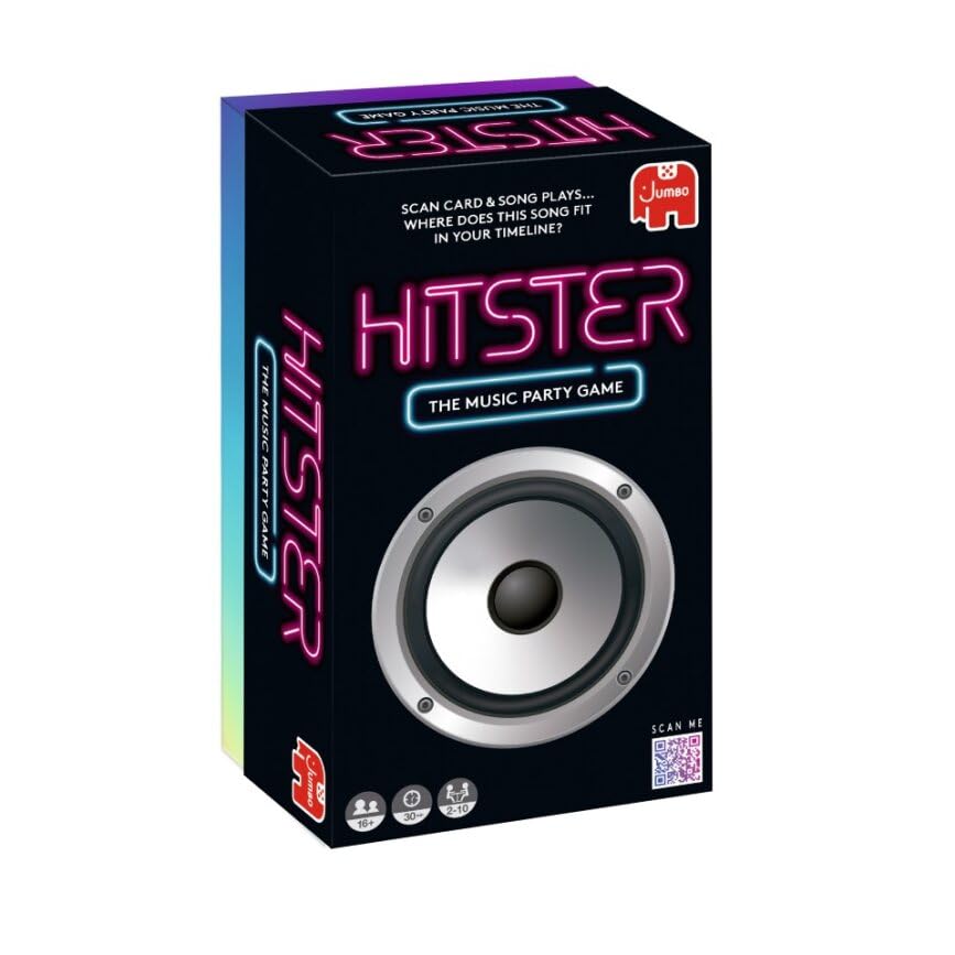 Jumbo Hitster - Music Fun Party Quiz Card Game for 2-10 Players