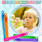 120 Mini Bubble Wands in Six Bright Colors | Jumlys Party Favors Pack
