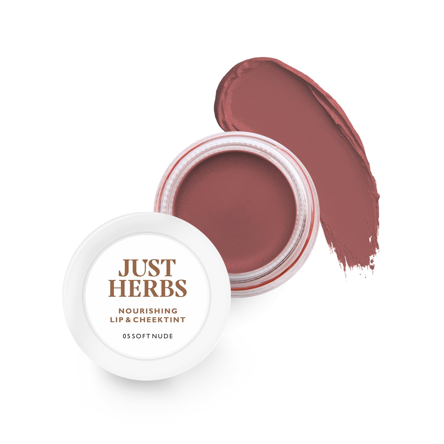 Just Herbs Bio Cremiger matter 3-in-1 Lippen- & Wangentint – Soft Nude, Vegan & Chemikalienfrei