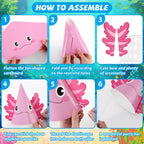 Justforjoyful 24Pcs Sea Animal Party Hats – Under the Sea Birthday Party Supplies