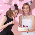 JUSTOTRY Link Balloons 6 Inch - 100 Pcs Quick Link Balloon Set (Baby Pink)