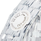 Juvale Pull String Moon Pinata – Silver Foil Crescent 17x11x3 in for Baby Showers & Birthdays