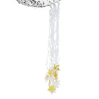 Juvale Pull String Moon Pinata – Silver Foil Crescent 17x11x3 in for Baby Showers & Birthdays