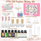 JUYRLE Perfume Making Kit – 37-Piece DIY Fragrance Set for Women