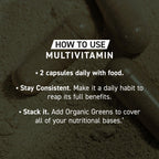 Kaged Multivitamin Capsules – Plant-Based, Organic Fruits & Veggies | 30 Servings