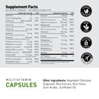 Kaged Multivitamin Capsules – Plant-Based, Organic Fruits & Veggies | 30 Servings