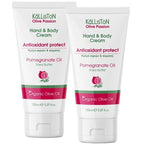 Kalliston Pomegranate Infused Extract Lotion with Organic Extra Virgin Olive Oil — Hand & Body Cream, 2-Pack, Cruelty Free, Made in Crete