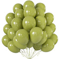 KALOR 10-Inch Avocado Green Balloons - 100 Pcs Latex Party Pack