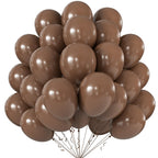KALOR 10 Inch Brown Balloons – 100 Pack Latex Party Balloons for Celebrations