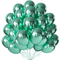 KALOR 10 Inch Metallic Green Balloons – 100-Count Latex Balloons for Party Decor