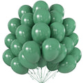 Kalor 10-Inch Retro Bean Green Balloons – 100 Pack Latex Party Balloons