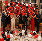 KALOR 16-Inch Red Foil 2026 Number Balloons – New Year & Graduation Decor