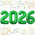 KALOR 42-Inch Green Foil 2026 Balloons | New Year & Graduation Decor