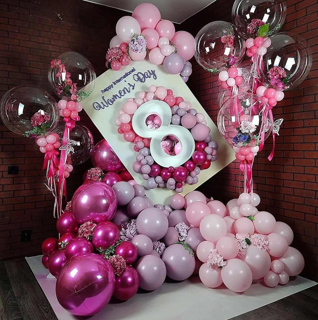 KALOR 10-Inch Pastel Pink Balloons - 100 Pcs Latex Party Balloons for Birthdays & Events