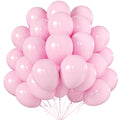 KALOR 10-Inch Pastel Pink Balloons - 100 Pcs Latex Party Balloons for Birthdays & Events