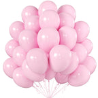 KALOR 10-Inch Pastel Pink Balloons - 100 Pcs Latex Party Balloons for Birthdays & Events