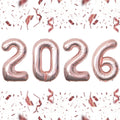 KALOR 32in Rose Gold Foil 2026 Balloons – New Year & Graduation Party Decor