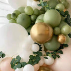 KALOR 10-Inch Avocado Green Balloons - 100 Pcs Latex Party Pack
