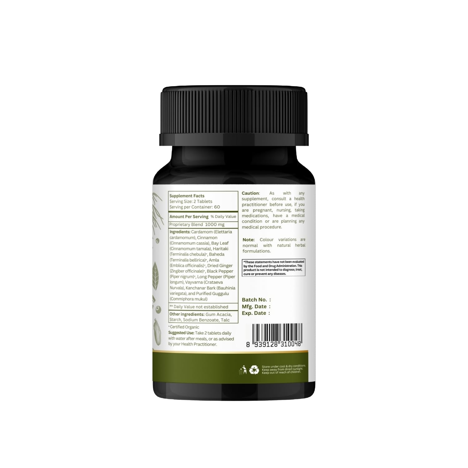 ORGANIC SPREE Kanchnar Guggulu 120 Tablets – Detox & Lymphatic Support