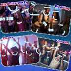 Kannove White Glow Sticks Pack (12–24 pcs) – LED Party Favors for Kids