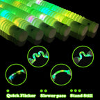 Kannove St Patrick's Green Glow Sticks - 24pc Party Favors & Light-Up Accessories