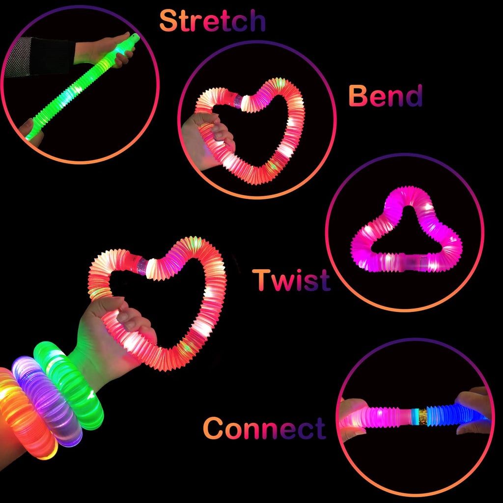 Kannove 24-Pack Glow Sticks Party Favors for Kids – Bracelets & Necklaces