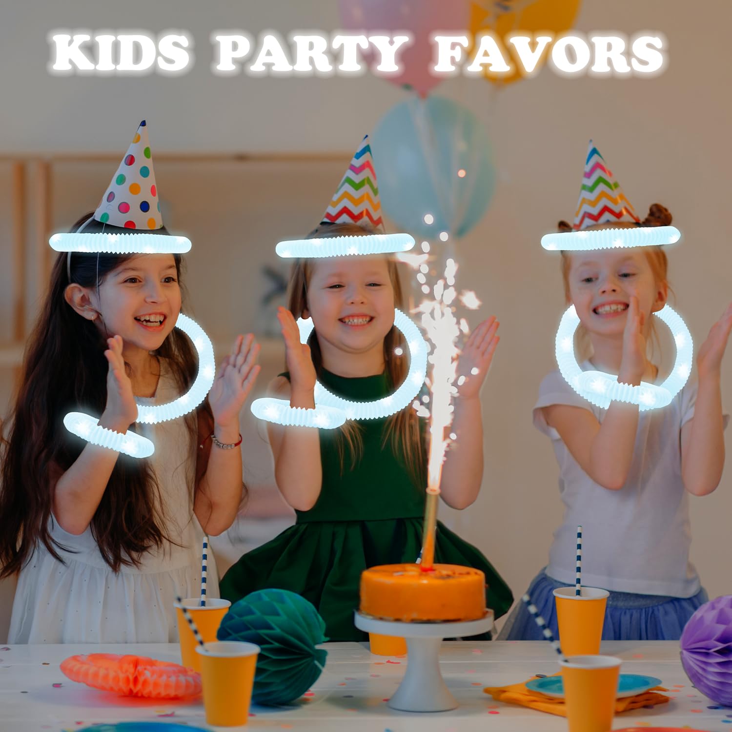 Kannove White Glow Sticks Pack (12–24 pcs) – LED Party Favors for Kids