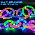 Kannove 24-Pack Glow Sticks Party Favors for Kids – Bracelets & Necklaces