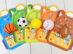 Kannove Valentines Day Cards & 28-Pack Mini Foam Sports Ball Keychains – Classroom Gifts, Party Favors, and Prizes