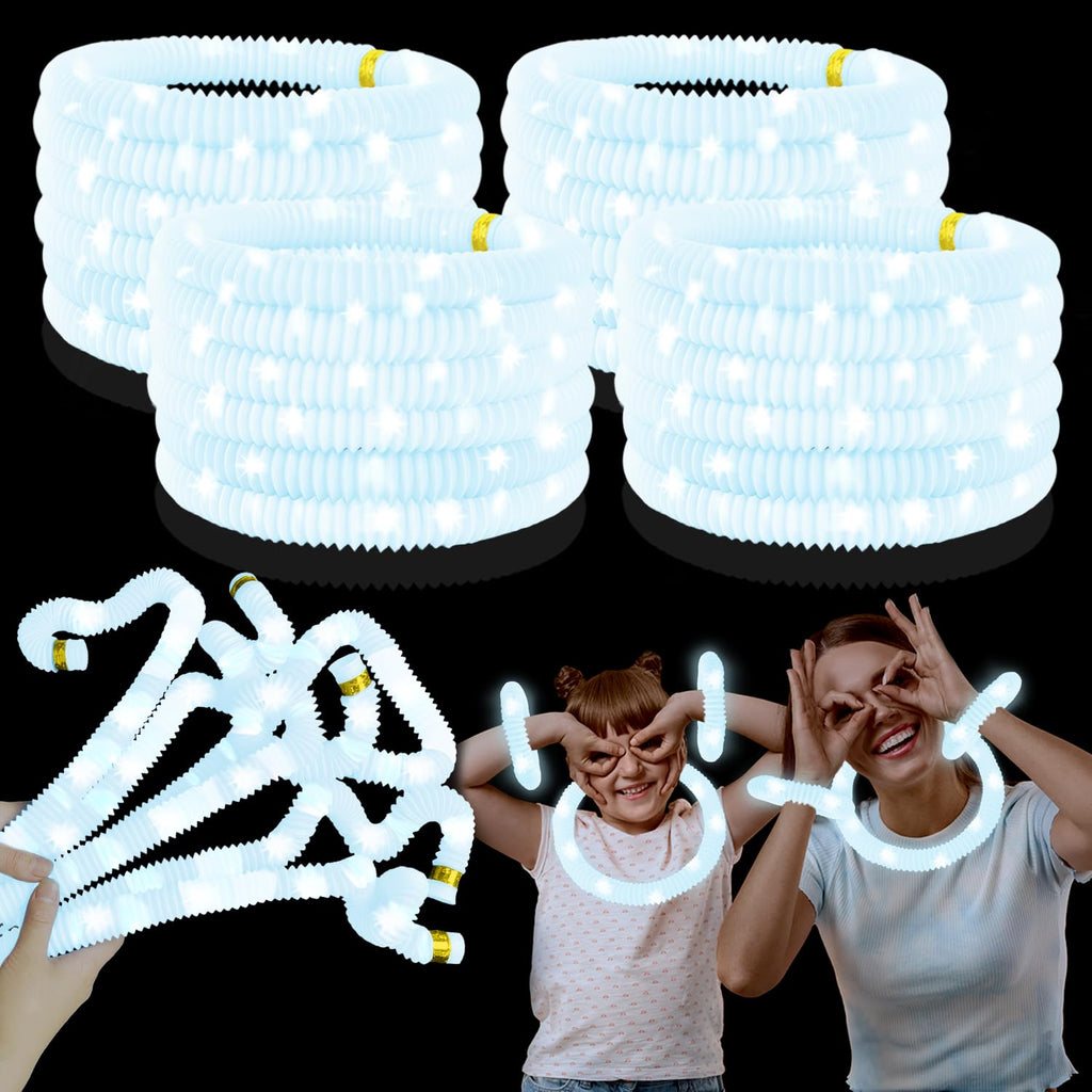 Kannove White Glow Sticks Pack (12–24 pcs) – LED Party Favors for Kids