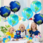 KatchOn Globe Balloons – 22-Inch World Balloons, Pack of 6 for Travel & Around The World Party Decor