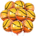 KatchOn 18-Inch Orange Foil Basketball Balloons – Pack of 10 for Homecoming & Party Decor