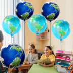 KatchOn Globe Balloons – 22-Inch World Balloons, Pack of 6 for Travel & Around The World Party Decor