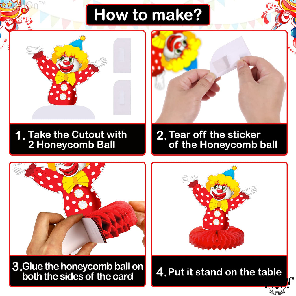 KatchOn Carnival Centerpieces for Tables – Pack of 9 | Circus & Carnival Theme Party Decorations