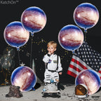 KatchOn Big Galaxy Balloons - 22 Inch, Pack of 6 | 360 Degree 4D Sphere Balloons for Space Themed Parties