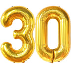 KatchOn Gold 30 Balloon Numbers - 40 Inch Giant 30th Birthday Balloons