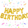 KatchOn Gold Happy Birthday Banner – 16 Inch Foil Letter Balloon Kit