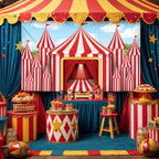 KatchOn XtraLarge Carnival Backdrop 72x44 in | Circus Theme Party Decor