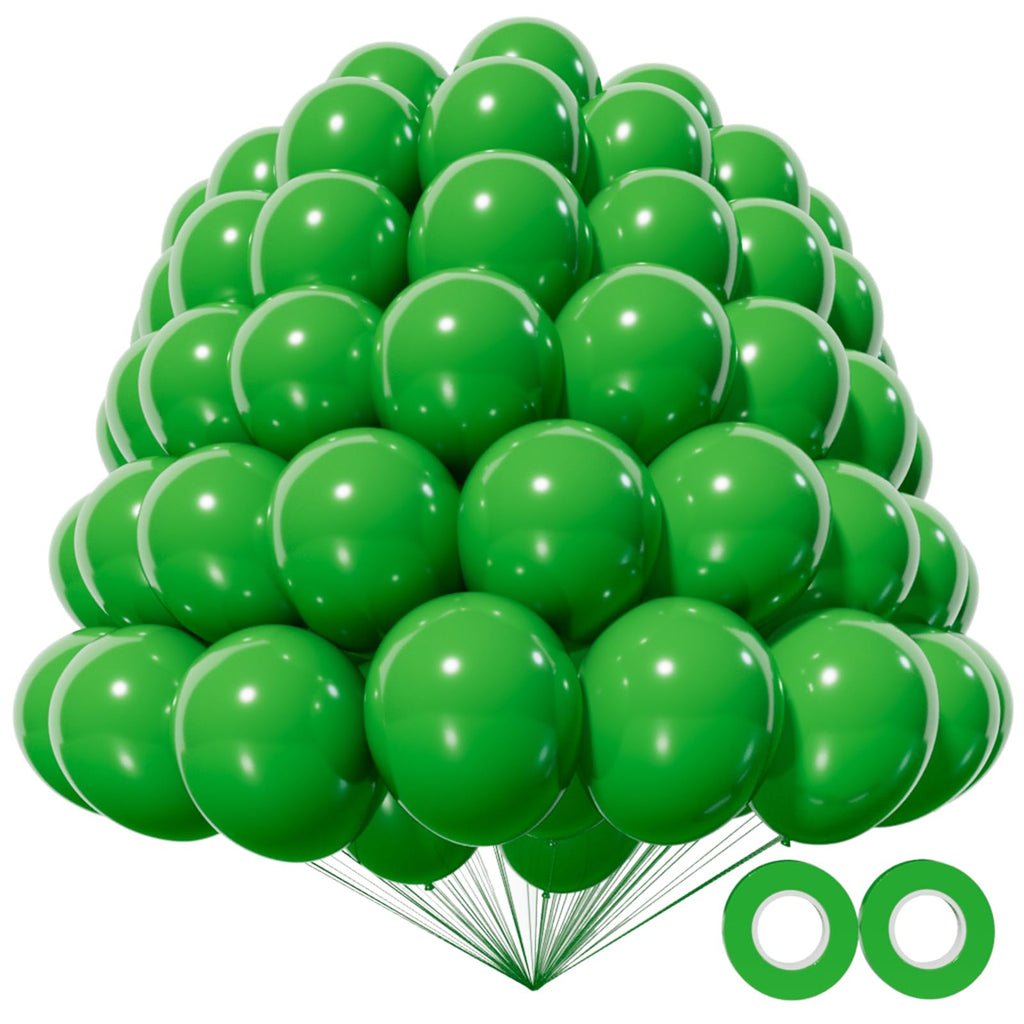KAWKALSH 200pcs Dark Green 5-Inch Balloons for Party Garland & Decor