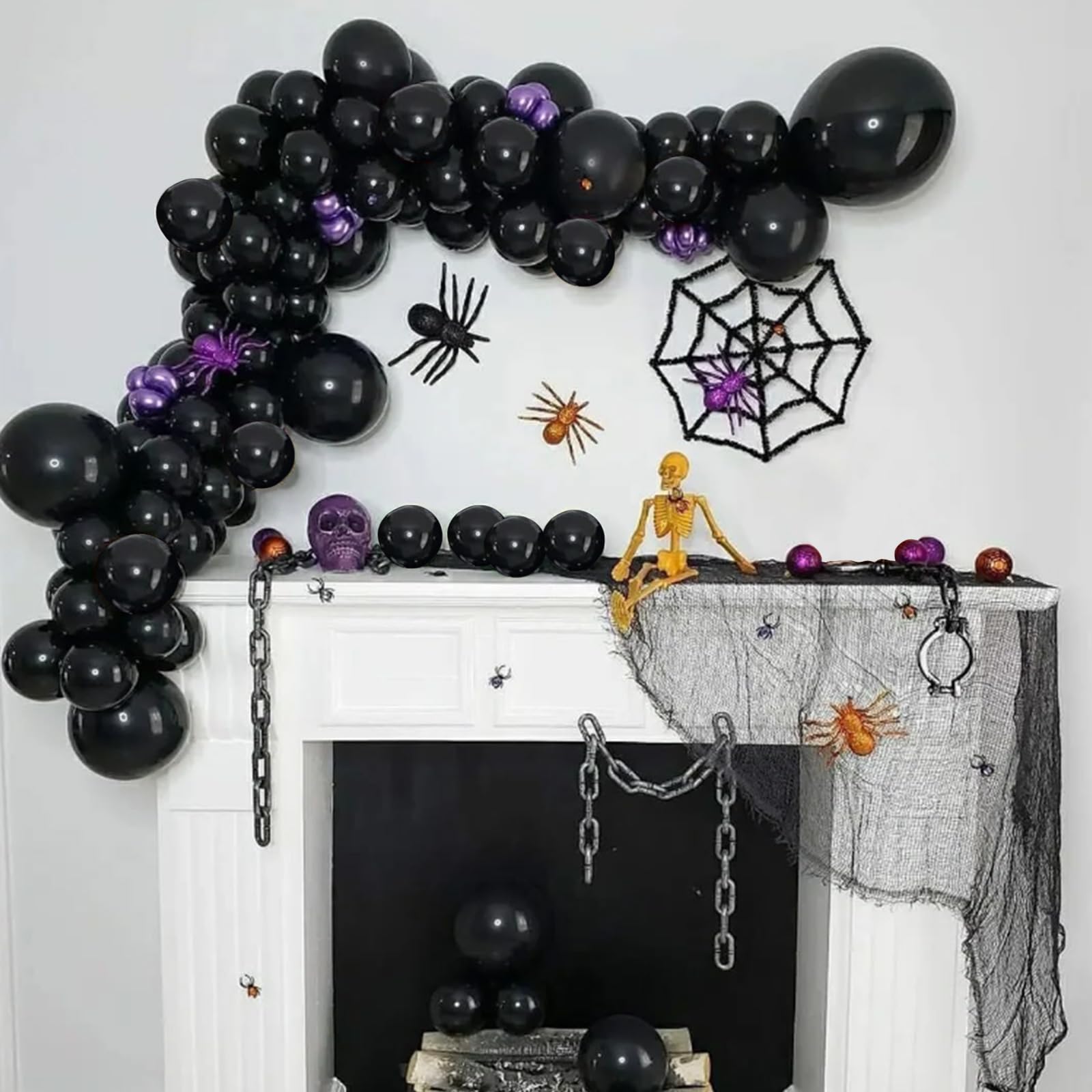 KAWKALSH 200pcs Black Balloons 5 Inch – Mini Latex Balloons for Party, Arch Garland & Celebration Decor