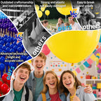 KAWKALSH Yellow Giant Balloons – 32pcs, 18in Heavy-Duty Latex for Party Decor